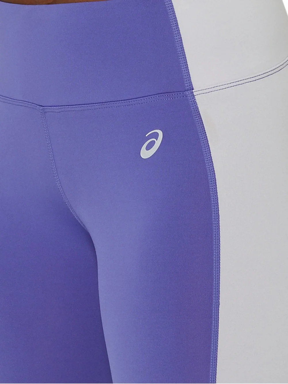 ASICS Periwinkle Blue 7/8 Performance Tight Leggings XS Colorblock Athletic Vibe